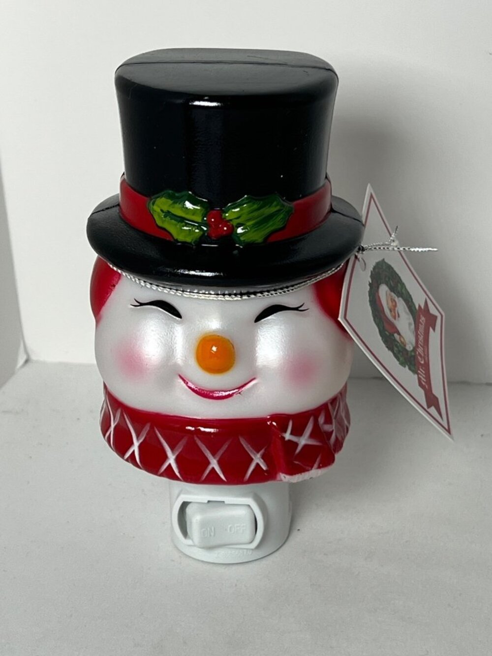 Mr. Christmas Snowman Night Light Plug-In Holiday Decor